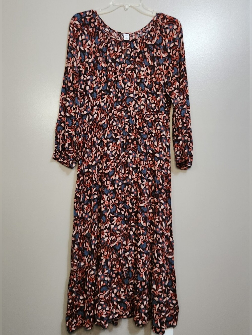 Old Navy Women’s Long Sleeve Floral Paisley Dress Size Large